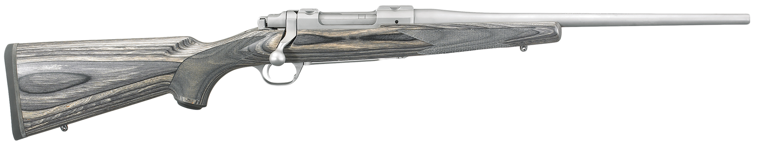 Ruger 17111 Hawkeye Compact Compact 7mm-08 Rem 4+1 16.50"  Matte Stainless Steel Barrel, Integral Scope Mounts Stainless Steel Receiver, Black Fixed Laminate Stock