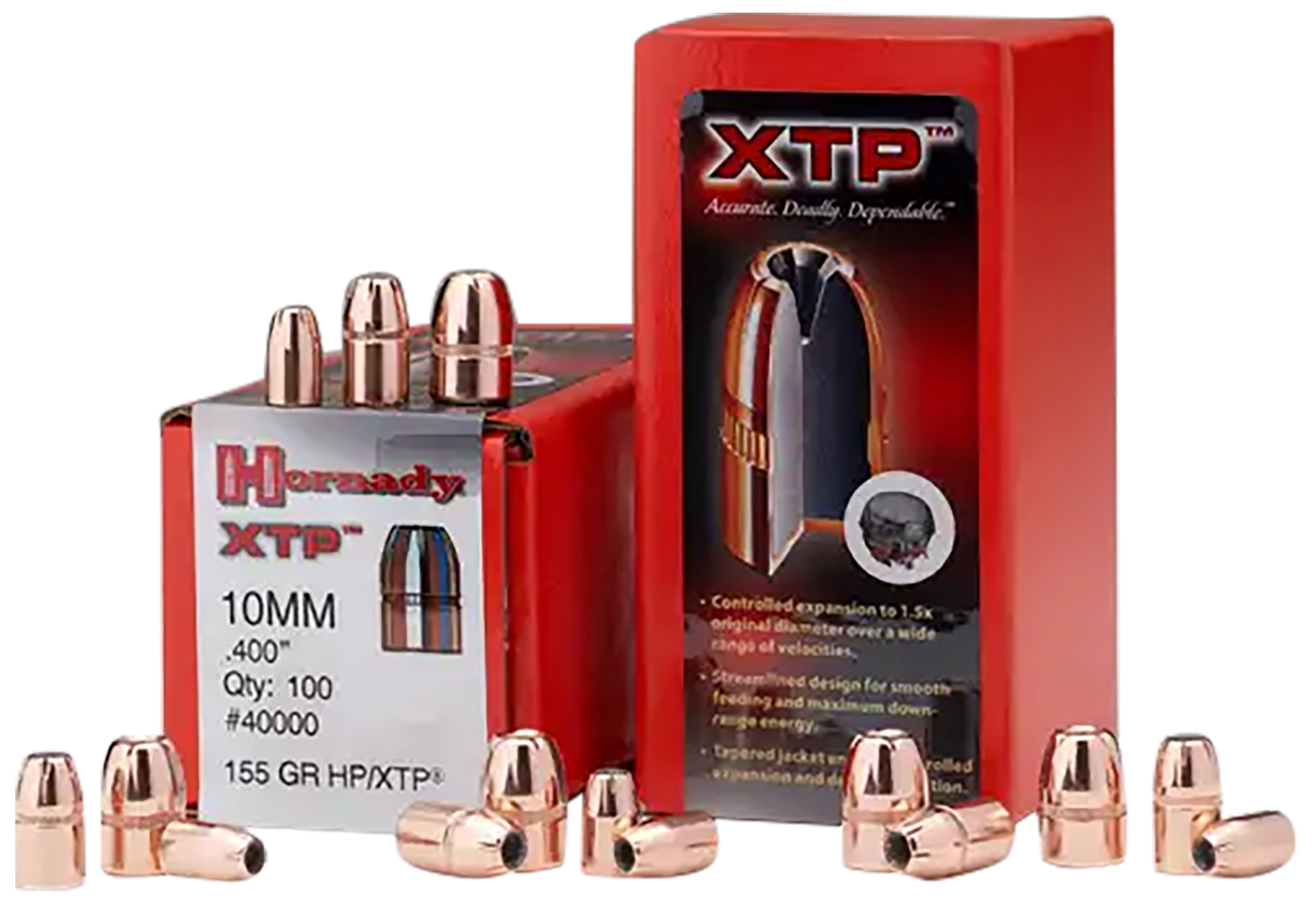 Hornady 44200 XTP 44 Cal .430 240 gr Hollow Point 100 Per Box/ 15 Case