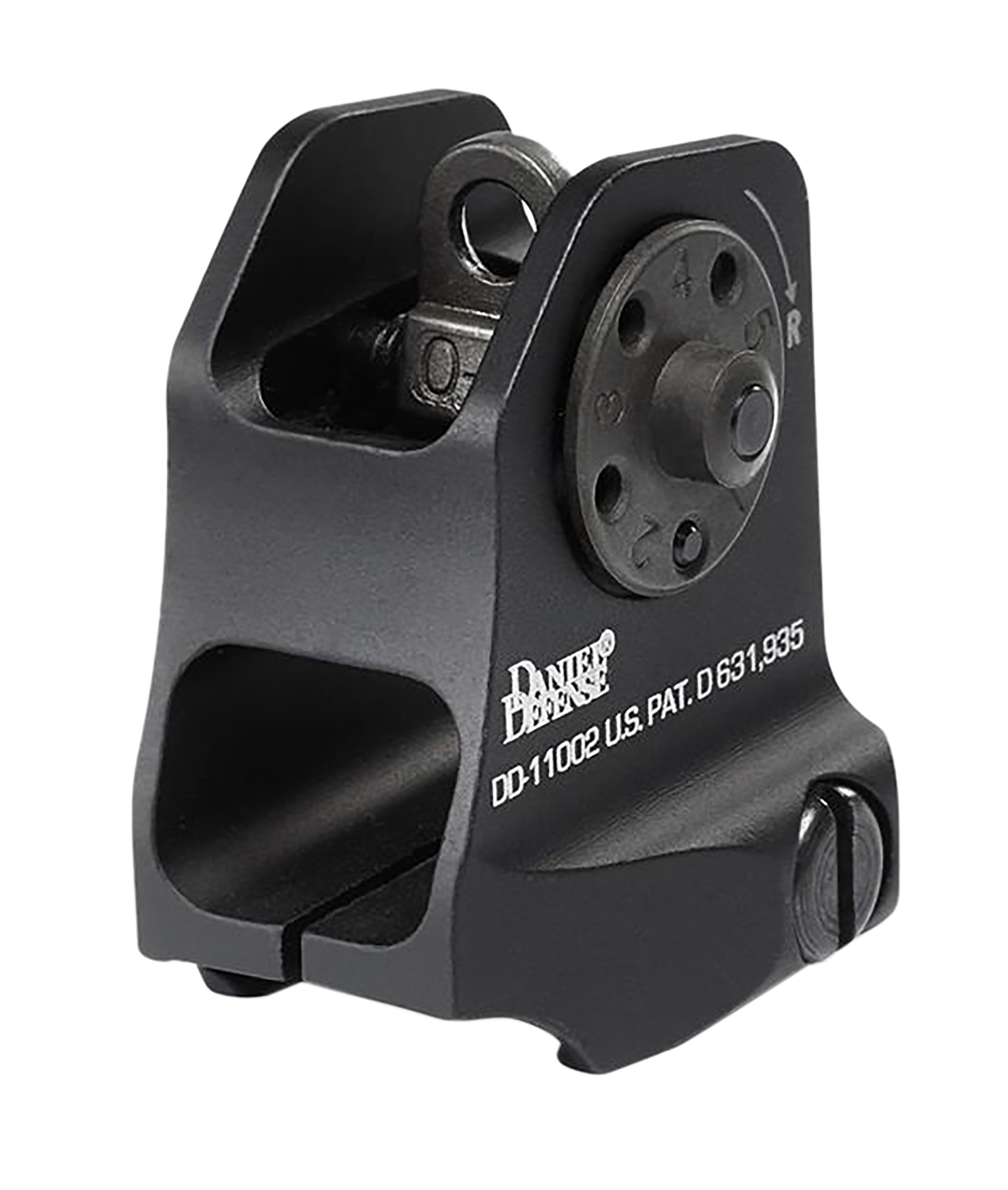 Daniel Defense 1906411002 A1.5 Fixed Rear Sight Black Hardcoat Anodized Fixed Rear Sight