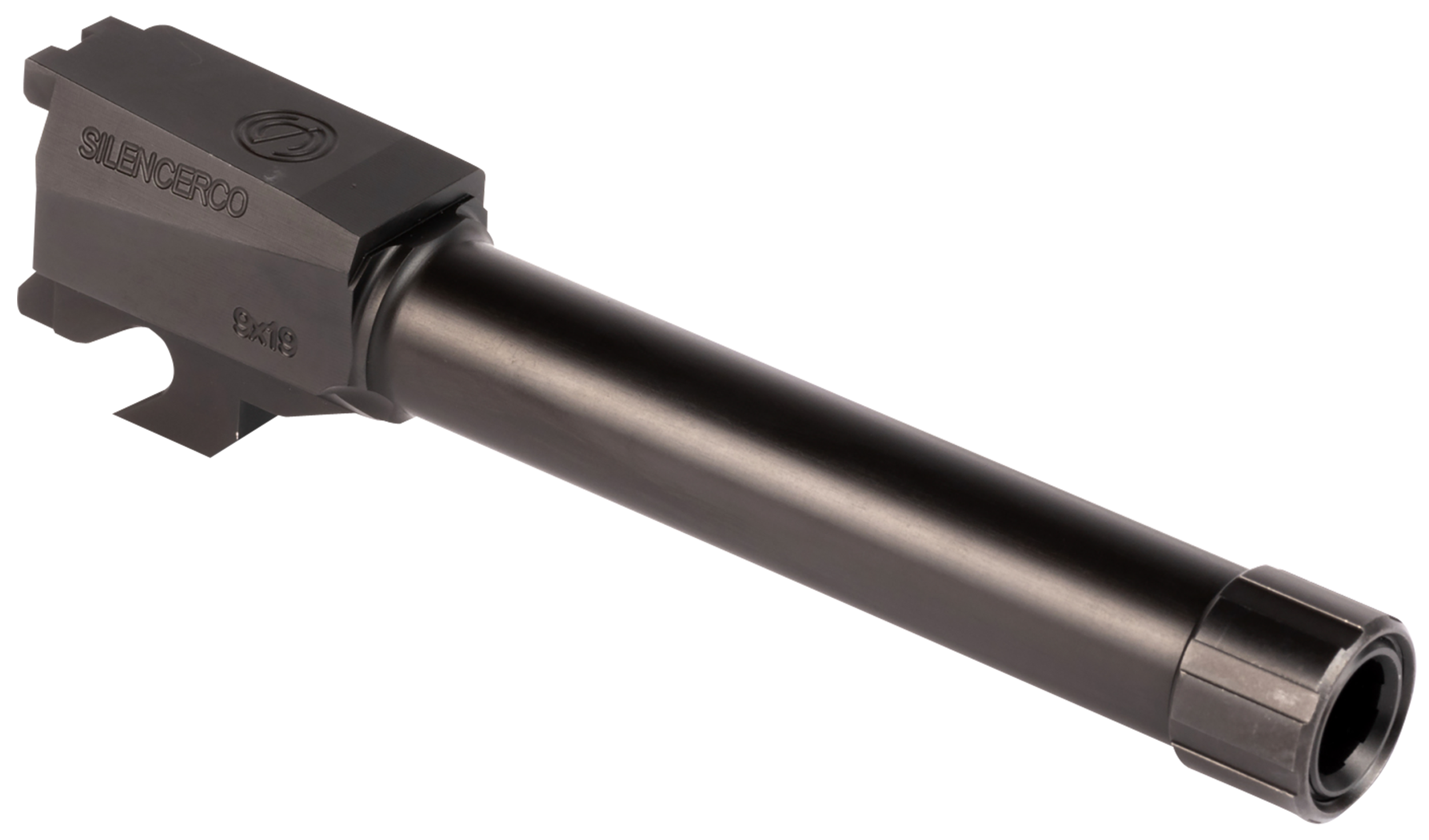 SilencerCo AC2486 Sig  9mm Luger 4.50" Threaded Black Nitride Stainless Steel, Fits Sig P320 Compact