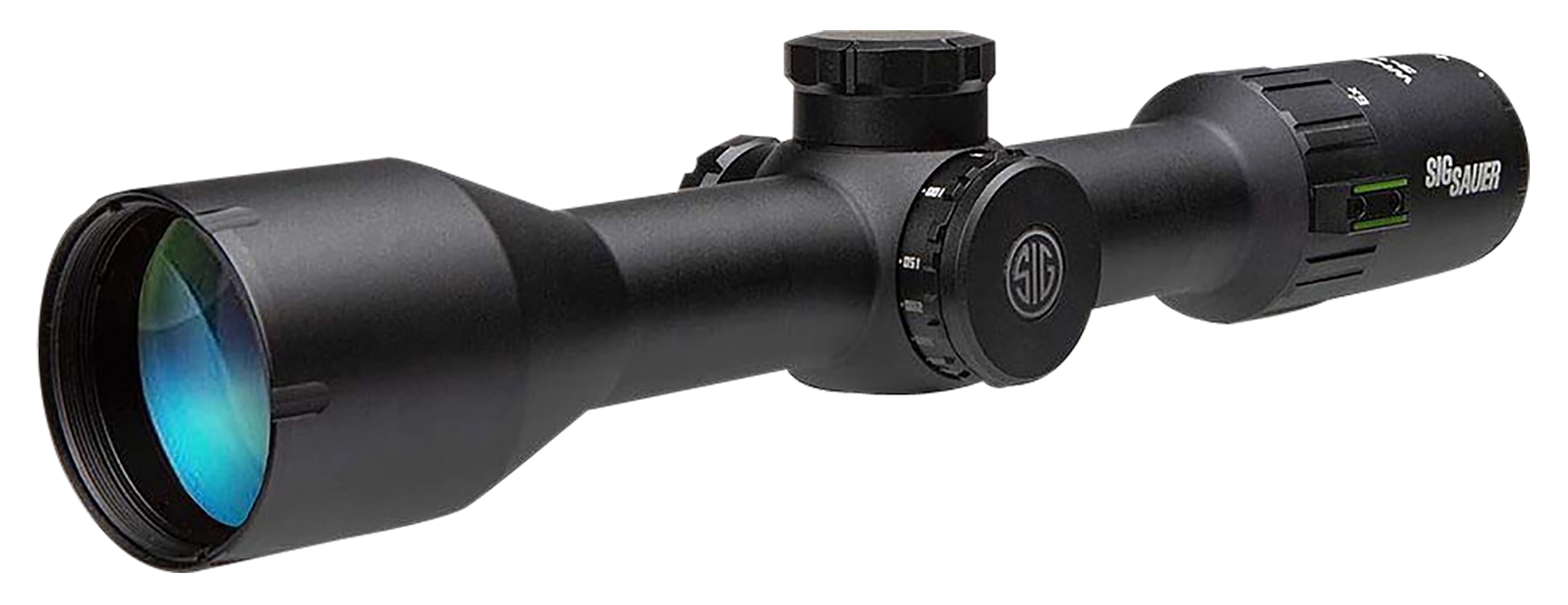 Sig Sauer Electro-Optics SOW63112 Whiskey6 Black 3-18x44mm 30mm Tube MOA Milling Hunter 2.0 Reticle Features Locking Turrets