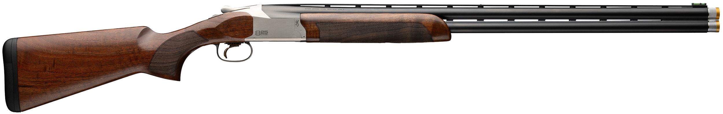 Browning 0183223003 Citori 825 Sporting 12 Gauge Break Open 3" 2rd 30" Polished Blued Over/Under Vent Rib Barrel, Silver Nitride Stainless Steel Receiver, Fixed Black Walnut Stock