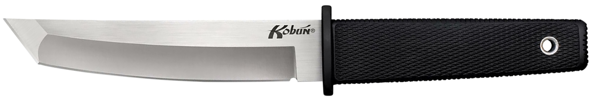 Cold Steel CS17T Kobun 5.50" Fixed Tanto Plain AUS-8A SS Blade/Black Deep Checkered Kray-Ex Handle Includes Belt Clip/Sheath