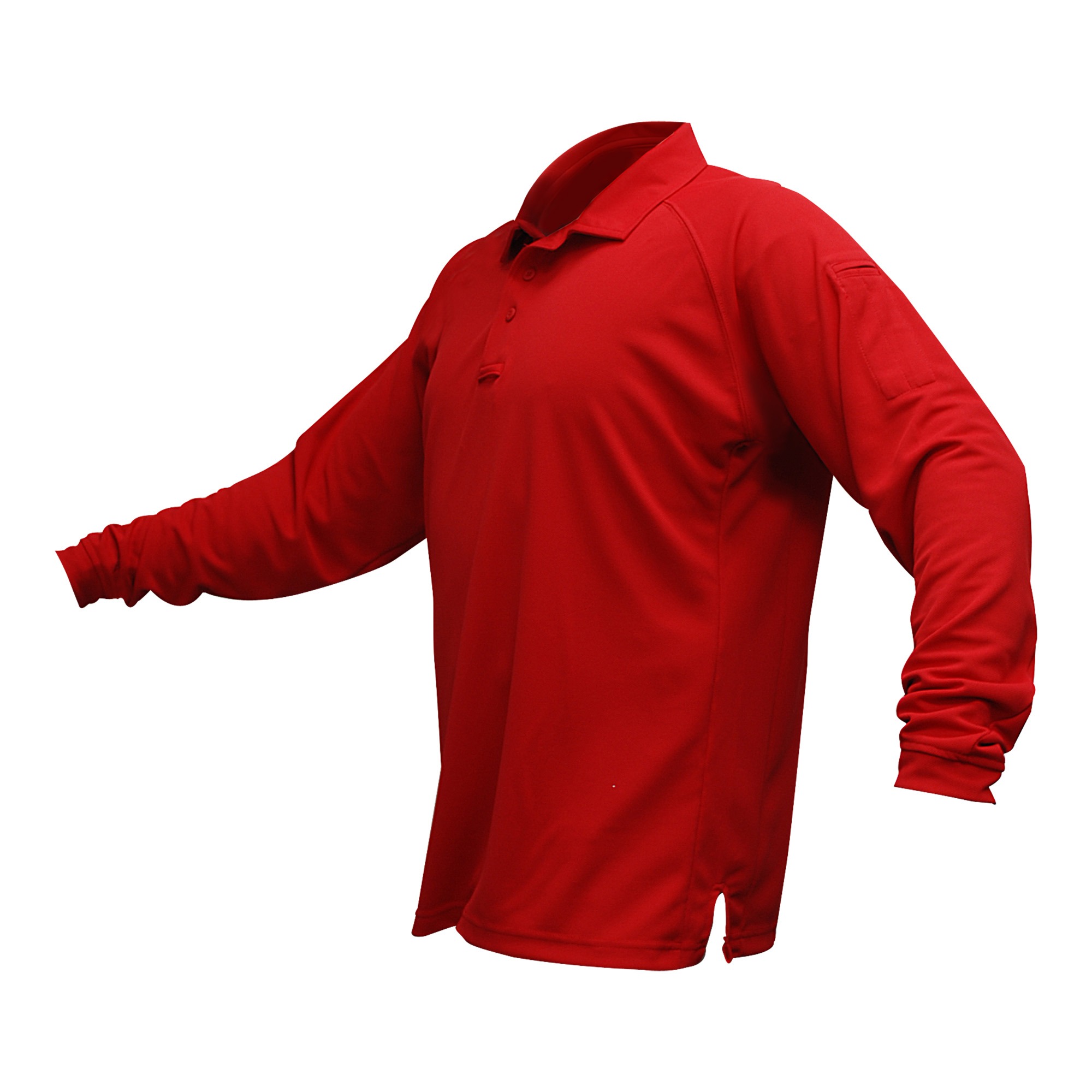 VERTX COLDBLACK L/S POLO RED 3XL