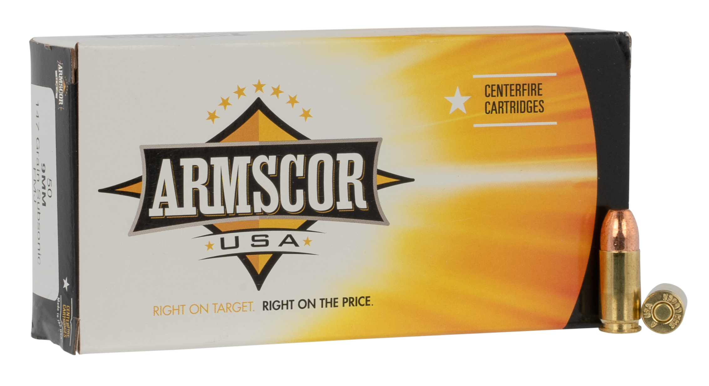 Armscor FAC95 USA  9mmLuger 147gr Full Metal Jacket 50 Per Box/20 Case