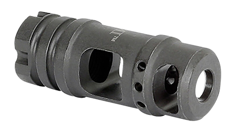 Midwest Industries MIMB6 Muzzle Brake Black Phosphate Steel with M14x1 LH Threads for 30 Cal AK-Platform