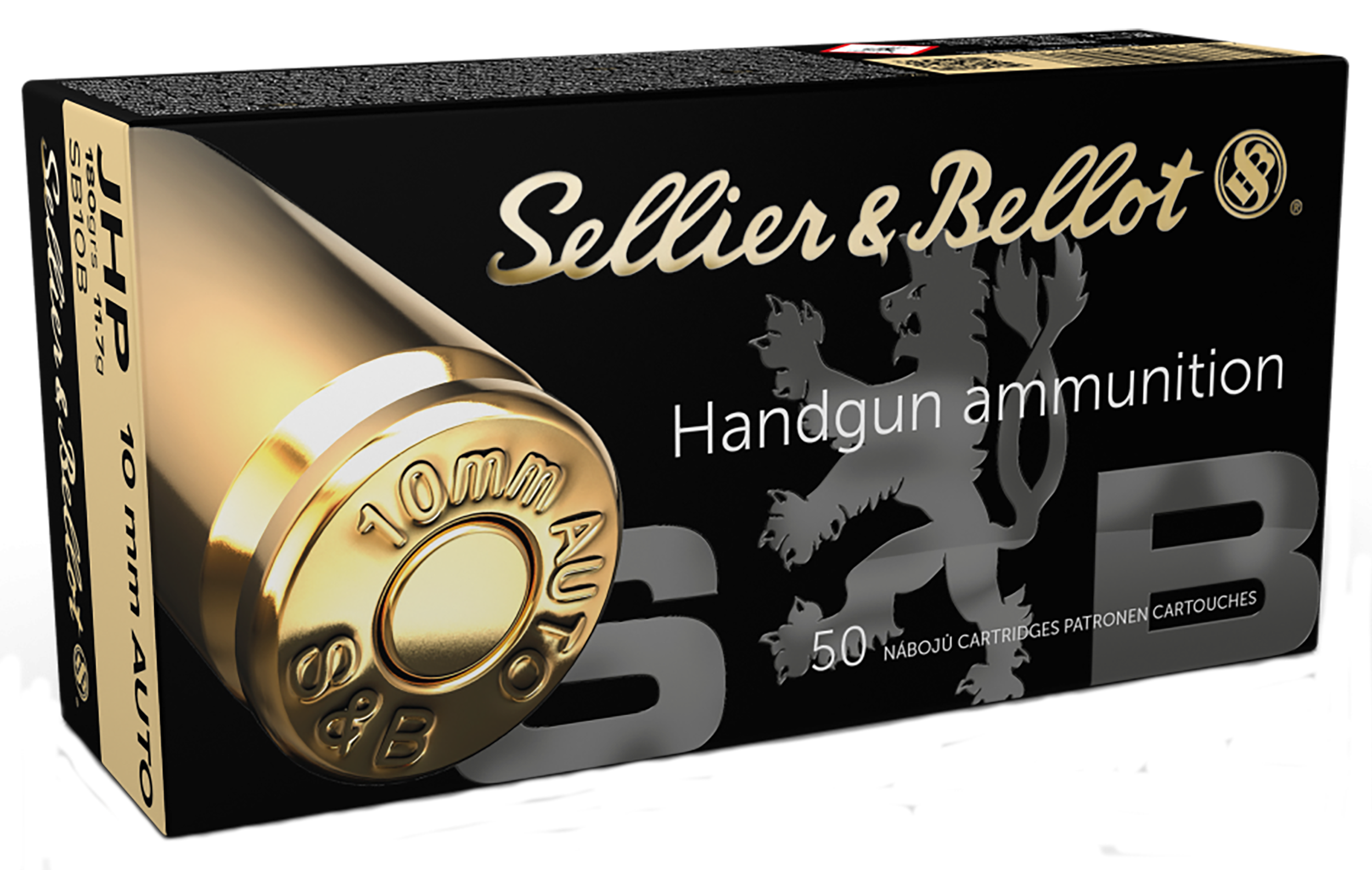 Sellier & Bellot SB10B Handgun  10mmAuto 180gr Jacketed Hollow Point 50 Per Box/20 Case