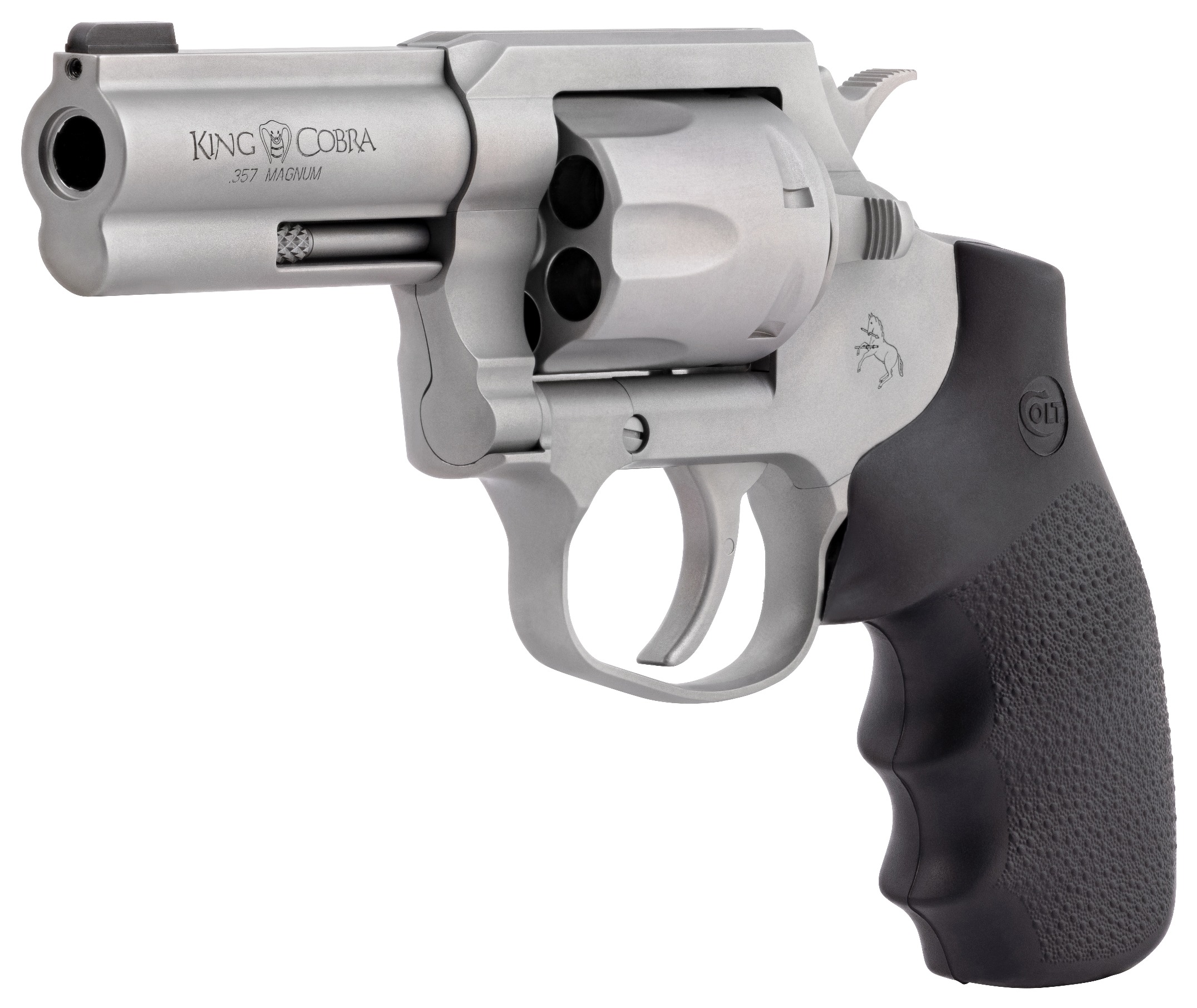 CLT KING COBRA 357MAG 3 MATTE SS HOGUE GRIP