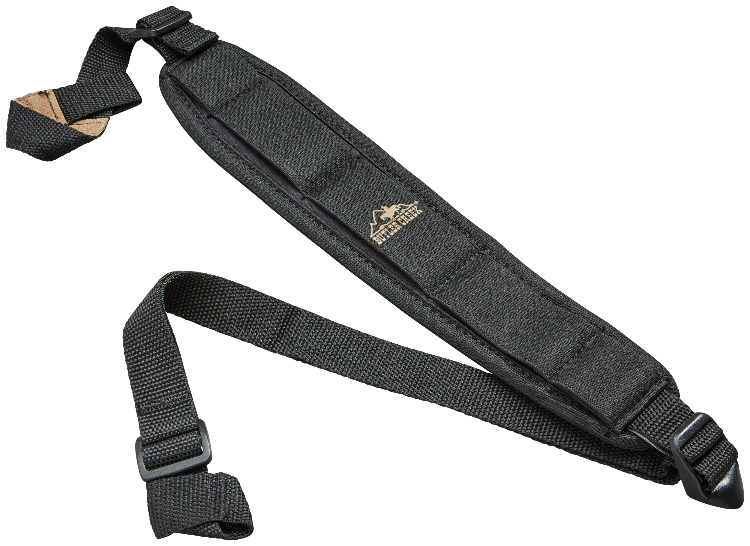 Butler Creek 80023 Comfort Stretch Shotgun Sling Black Neoprene w/Non-Slip Grippers 2.50" Wide Adjustable Design