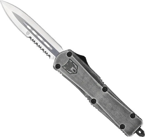 COBRATEC MEDIUM FS3 OTF  STONE WASH 3" D2 DAGGER 1 SIDE SRRTD