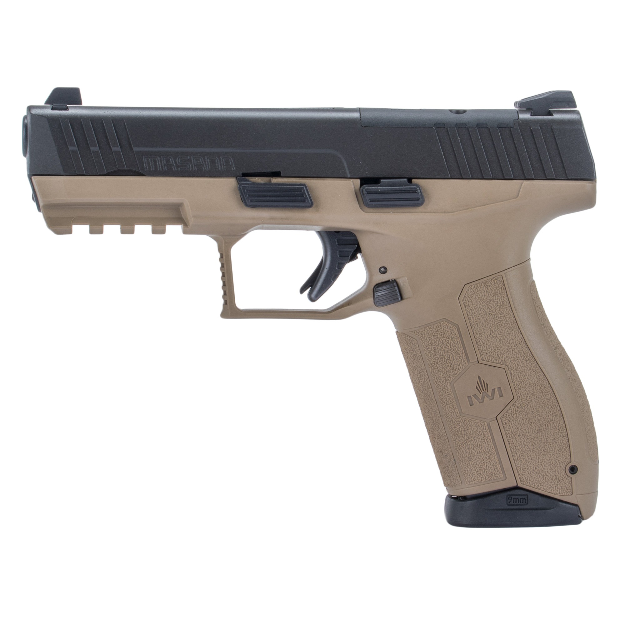 IWI MASADA OR 9MM 4.1" 17RD FDE NS