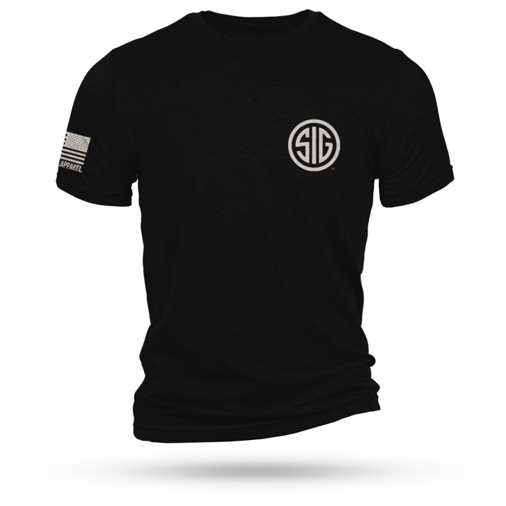 Nine Line Sig Sauer Logo Short Sleeve Shirt Black L