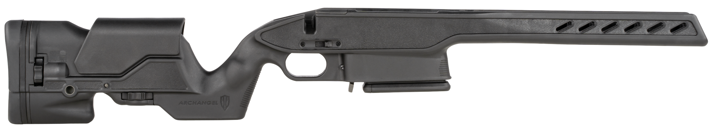 Archangel AAS111SLA Precision  Black Synthetic Aluminum Pillar Bedded Fits Savage 110/111 Long Action Right Hand