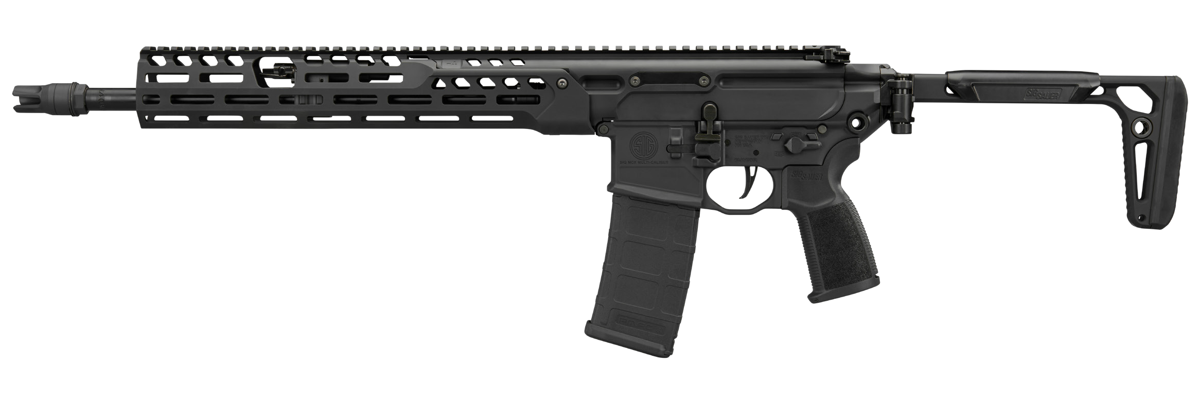 Sig Sauer RMCX556N16BLTB MCX Spear LT 5.56 NATO 30+1 16" Black Threaded Barrel, Black Anodized Alloy Receiver w/Picatinny Rail, M-LOK Handguard, Minimalist Plus Folding Stock, AR Compatible Reduced An