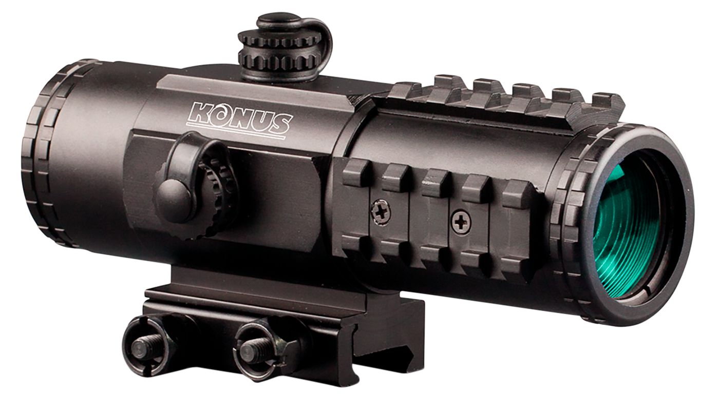 Konus 7203 Sight Pro PTS2 Matte Black 3 X 30 mm 2.8 MOA Red/Blue BDC Reticle