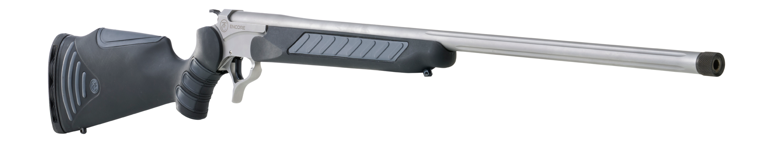 Thompson Center Arms, LLC 8183R Encore ProHunter 6.5 Creedmoor 1rd 26" Stainless Fluted Threaded Barrel, Stainless Steel Drilled & Tapped Receiver, Black FlexTech Synthetic Stock