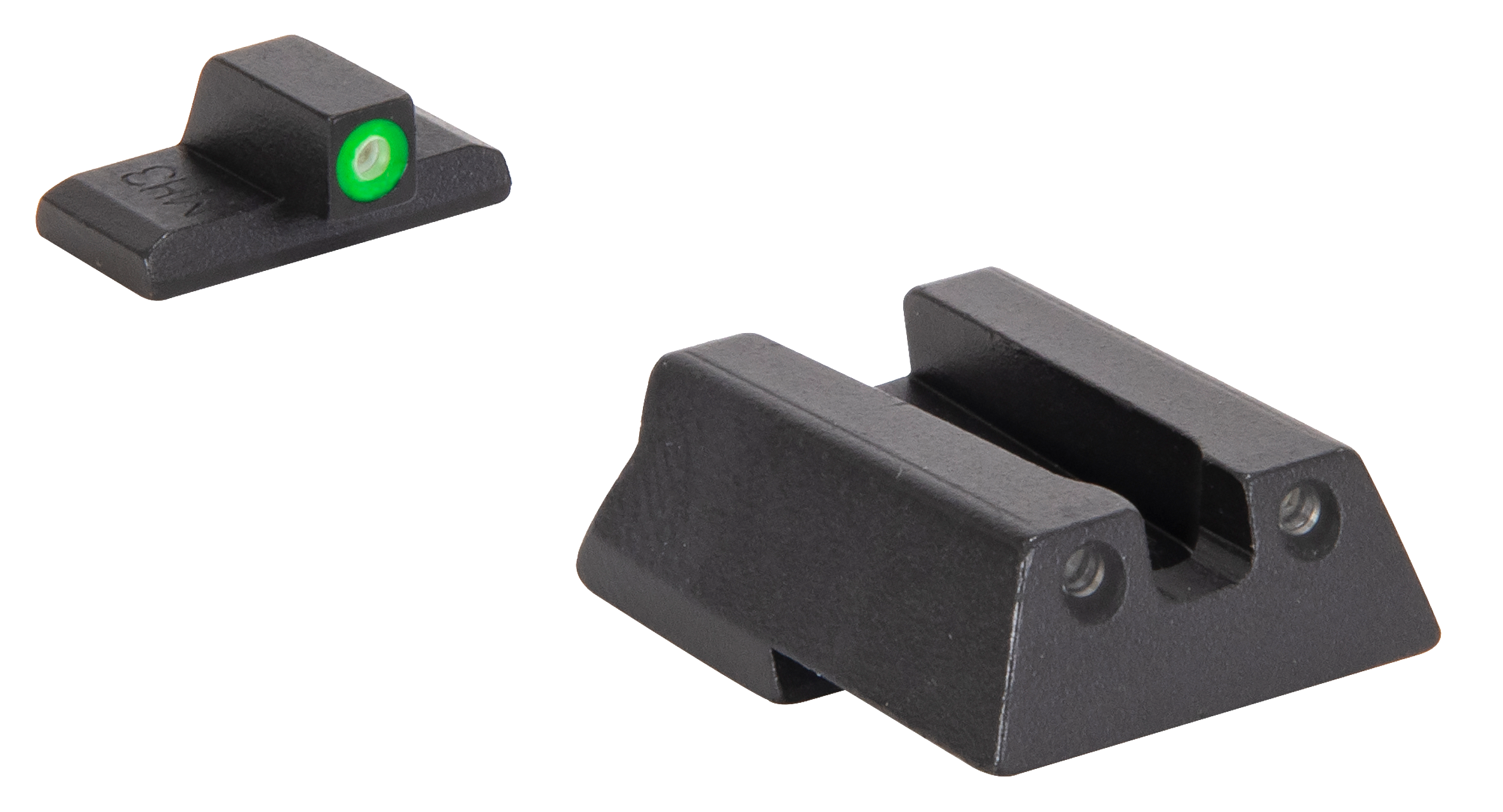 Meprolight USA 415453111 Hyper-Bright  Green Tritium Green Outline Front Sight-Green Tritium Black Outline Rear Sight HK VP9/HK45/HK45C