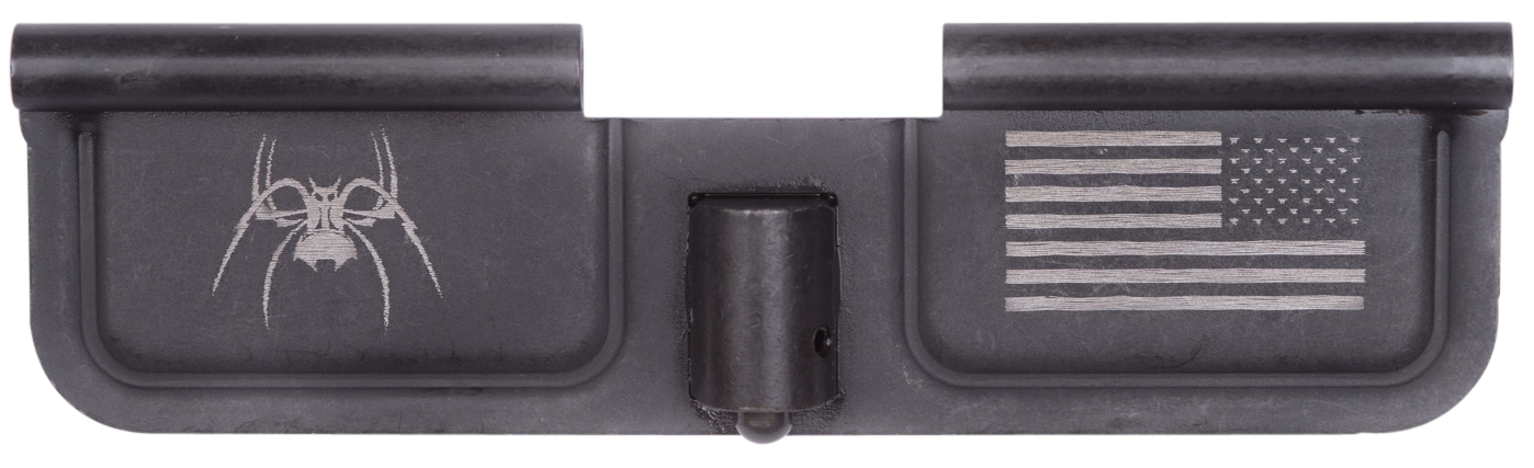 Spikes SED7010 Ejection Port Door Spider and Flag AR-15 Black Phosphate Steel