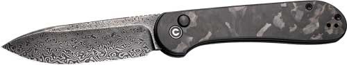 CIVIVI KNIFE ELEMENTUM 3.47" MARBLE CARBON FIBER/BLK STNWS!