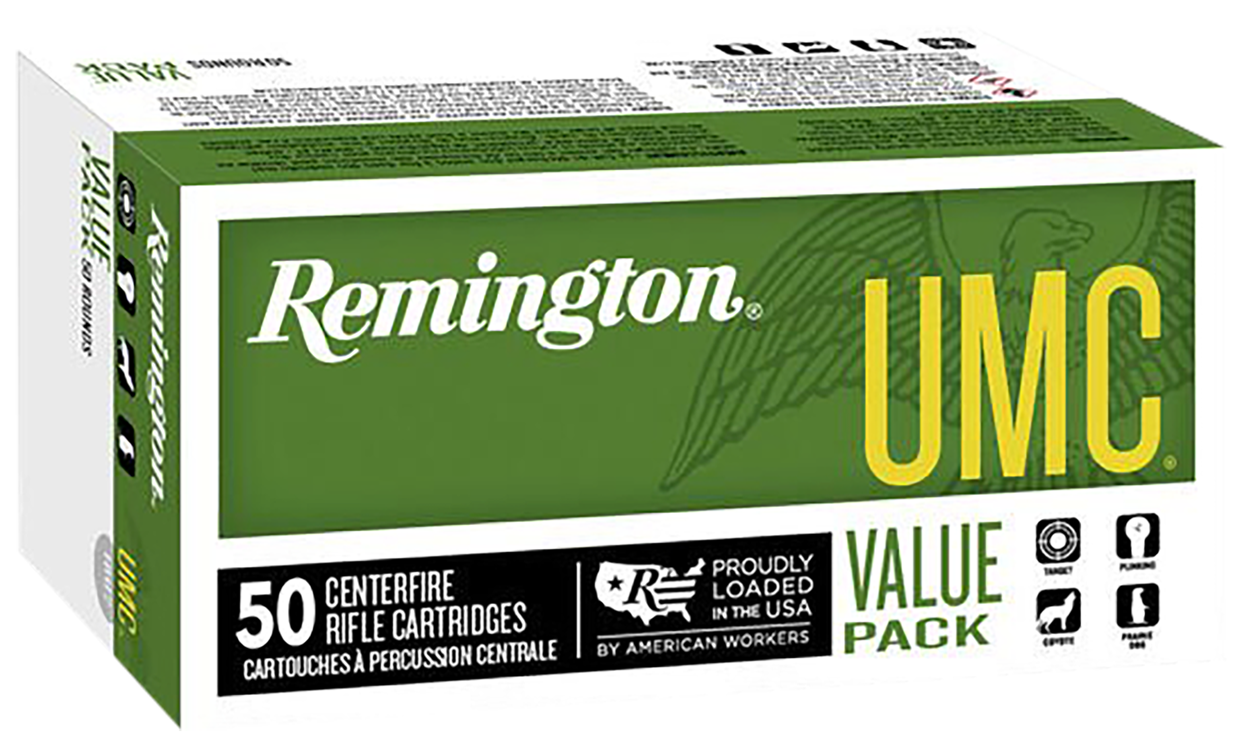 Remington Ammunition 23908 UMC Value Pack 223Rem 50gr Jacketed Hollow Point 50 Per Box/8 Case