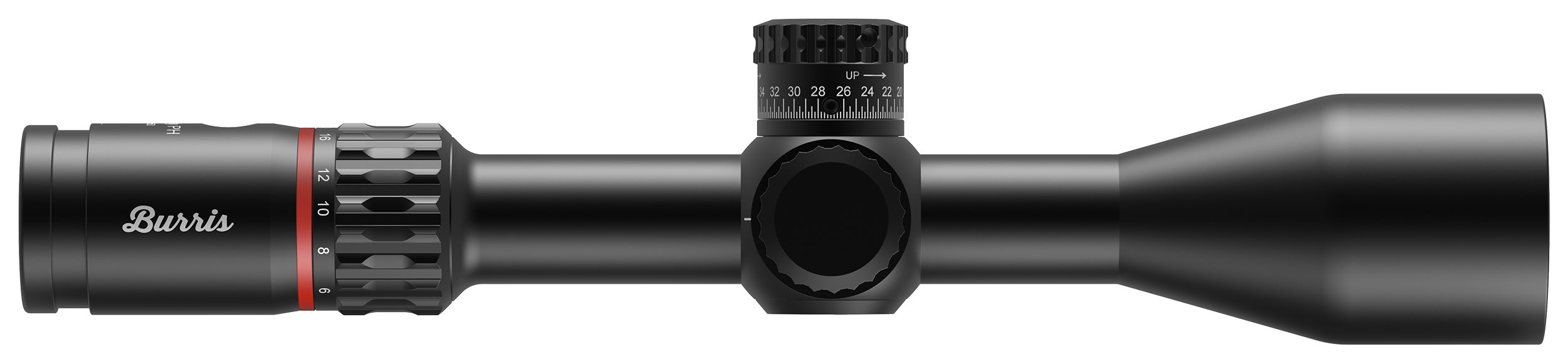 Burris 200203 Veracity PH Matte Black 4-20x50mm, 30mm Tube Illuminated Red HUD Wind Reticle