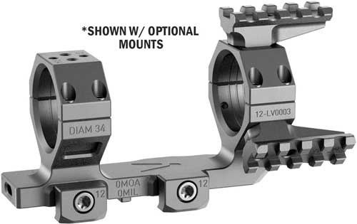 AUDERE SCOPE MOUNT LEVITAS CANTILEVER 34MM 0MOA
