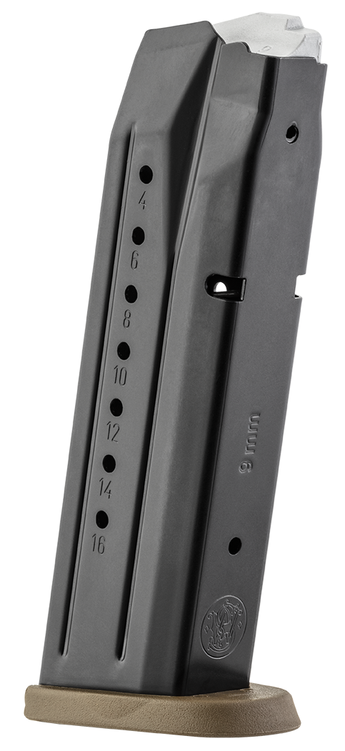 Smith & Wesson 3007345 M&P  17rd 9mmLuger Blued/Brown Floor Plate Steel