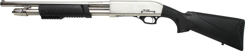 IVER JOHNSON PUMP 12GA 3" 18" CYLINDER NICKEL SYNTHETIC