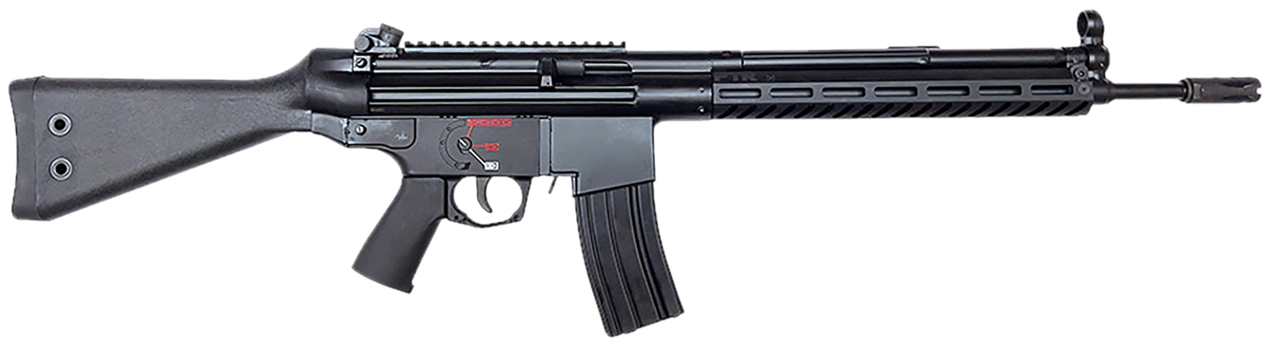 PTR  63  5.56 NATO 30+1 16.25" Black Nitride Threaded Barrel, Black Parkerized Picatinny Rail Aluminum Receiver, M-LOK Handguard, Fixed Black Synthetic Stock, Black Polymer Grip