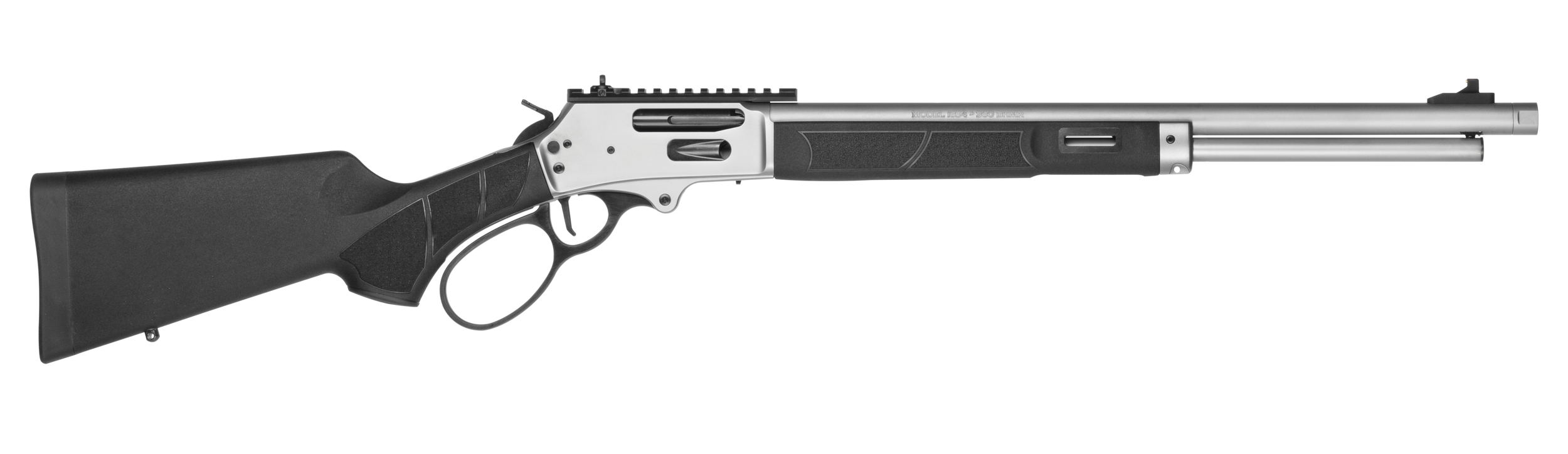 Smith & Wesson 14206 1854  360 Buckhammer 6+1 20" Stainless Steel Threaded Barrel & Receiver w/Picatinny Rail, M-LOK Handguard, Black Fixed Synthetic Stock