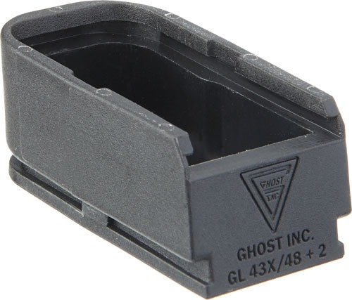 GHOST MOAB MAG EXTENSION FOR GLOCK 43X48 PLUS 2 RNDS BLACK