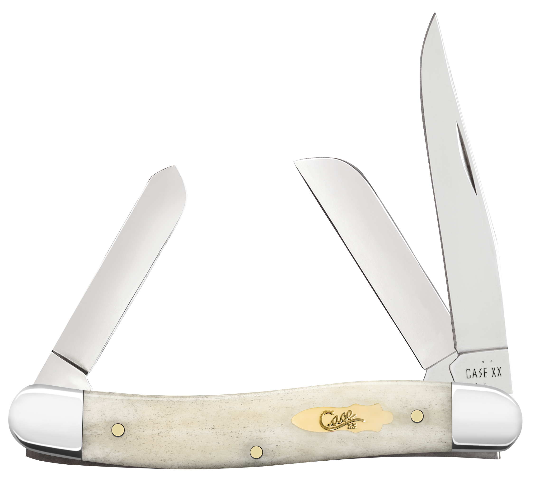 Case Medium Stockman Natural Bone Folding Knife