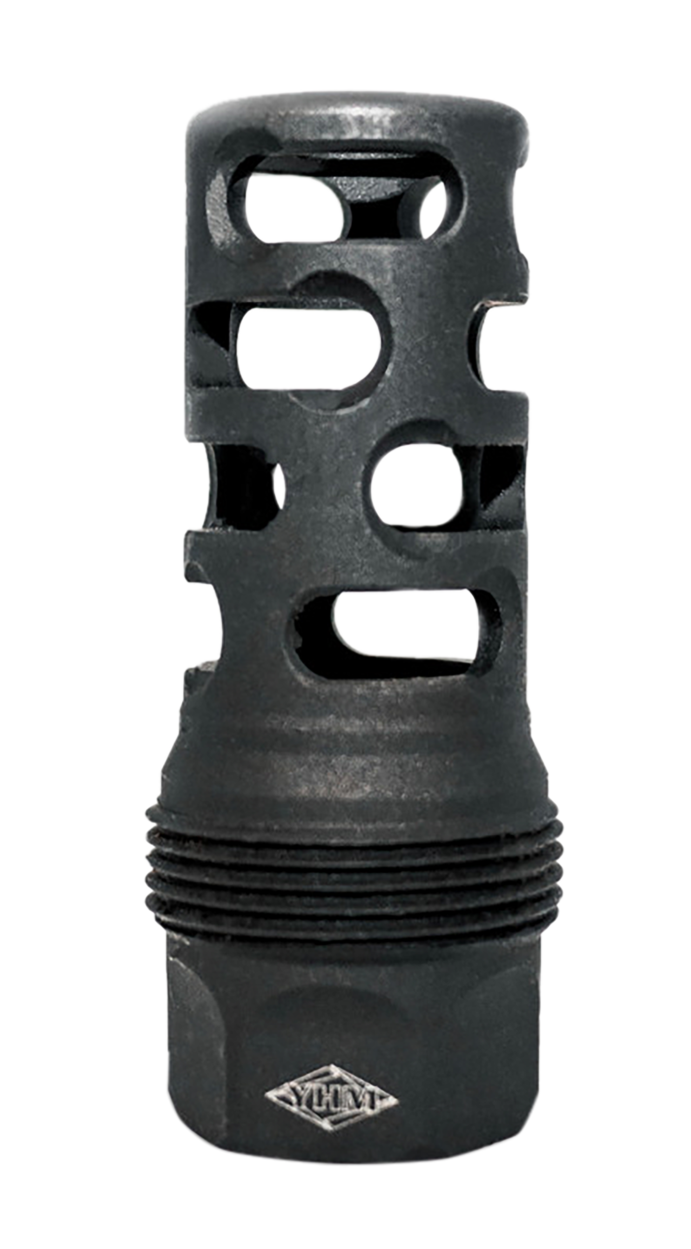Yankee Hill 4405MB28 sRx Q.D. Muzzle Brake Long Black Phosphate Steel with 1/2"-28 tpi, 9mm, 2.30" OAL & 9.375" Diameter for sRx Adapters