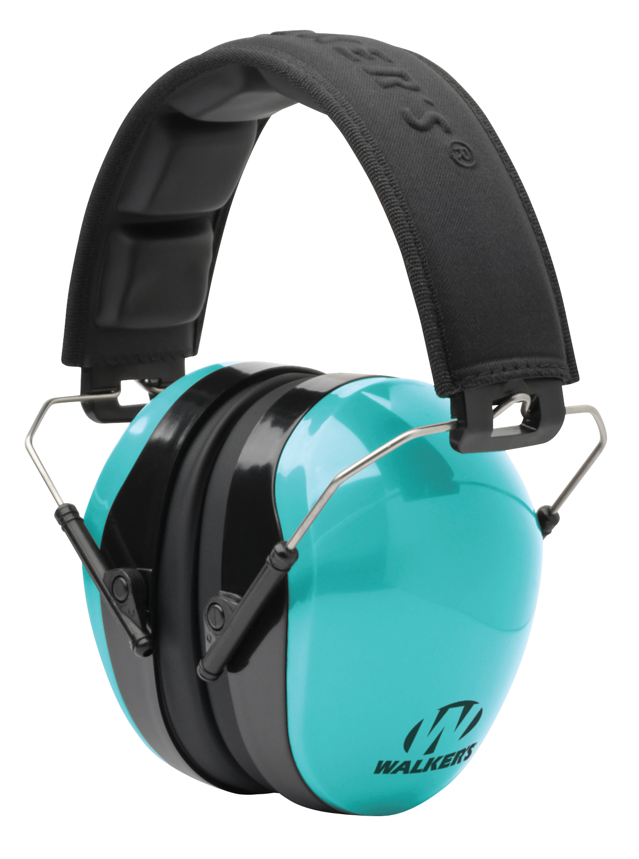 Walker's GWPDCPMLTL Advanced Protection Passive Muff 26 dB Over the Head Aqua Blue/Black Polymer