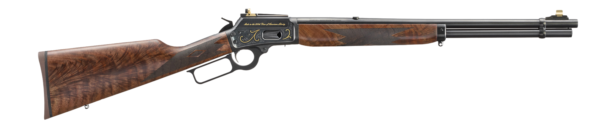 Marlin 70937 1894 Classic 250th Anniversary Limited Edition 44 Special/44 Rem Mag 10+1 20.25" Satin Blued Alloy Steel Barrel & Engraved Drilled & Tapped Receiver, Fixed American Black Walnut Stock