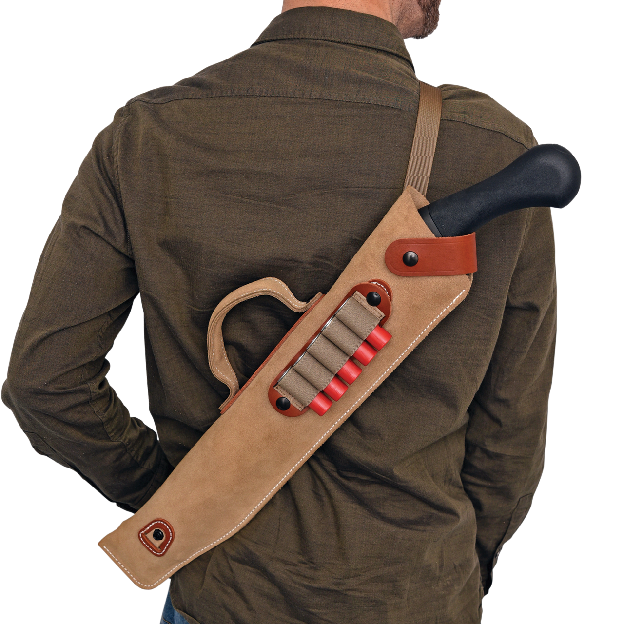 DeSantis Gunhide A88NJG2Z0 Kurz Shotgun Scabbard Natural Leather 14"