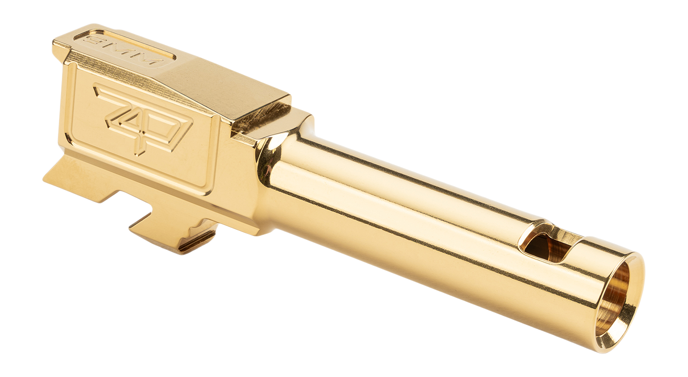 Zaffiri Precision IBS Ported Barrel Glock 43X 9mm Gold