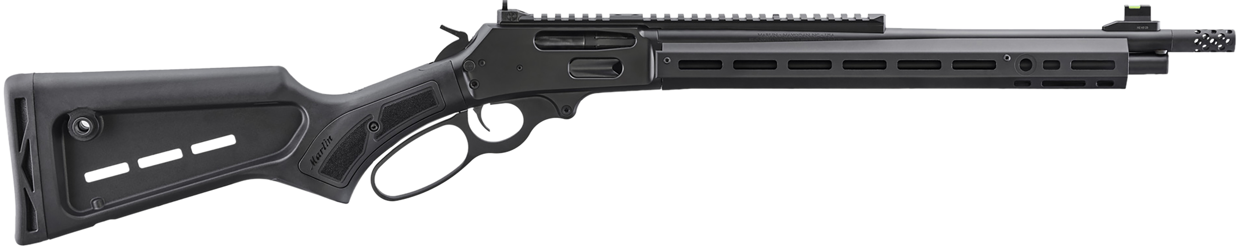 Marlin 70902 336 Dark 30-30 Win 5+1 16.17" Graphite Black Cerakote Steel Threaded Barrel, Graphite Black Cerakote Picatinny Rail Steel Receiver, M-LOK Handguard, Black Polymer Adjustable Stock