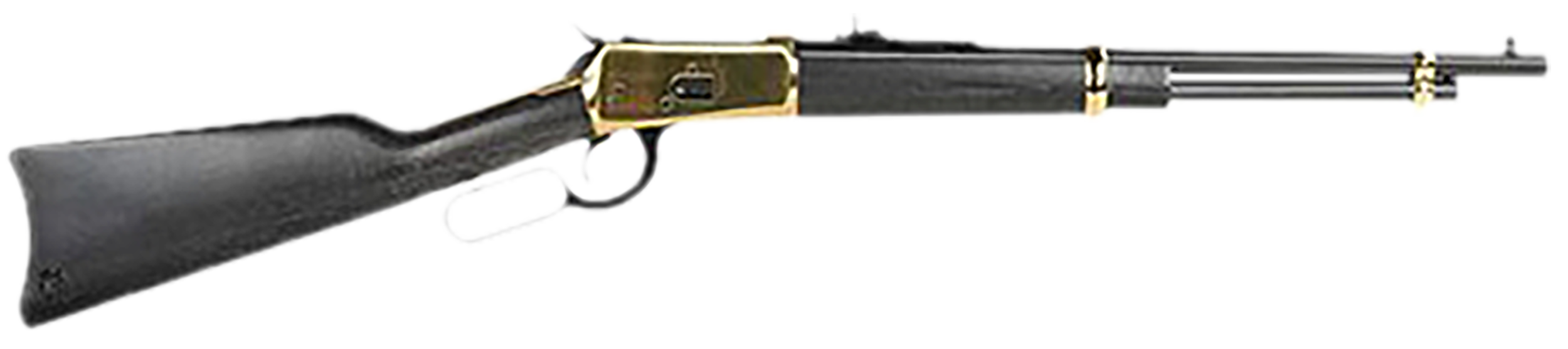 Heritage Mfg H9204418G 92  44 Mag 8+1 18" Black Alloy Steel Barrel, Gold PVD Stainless Steel Receiver, Hardwood Fixed Stock