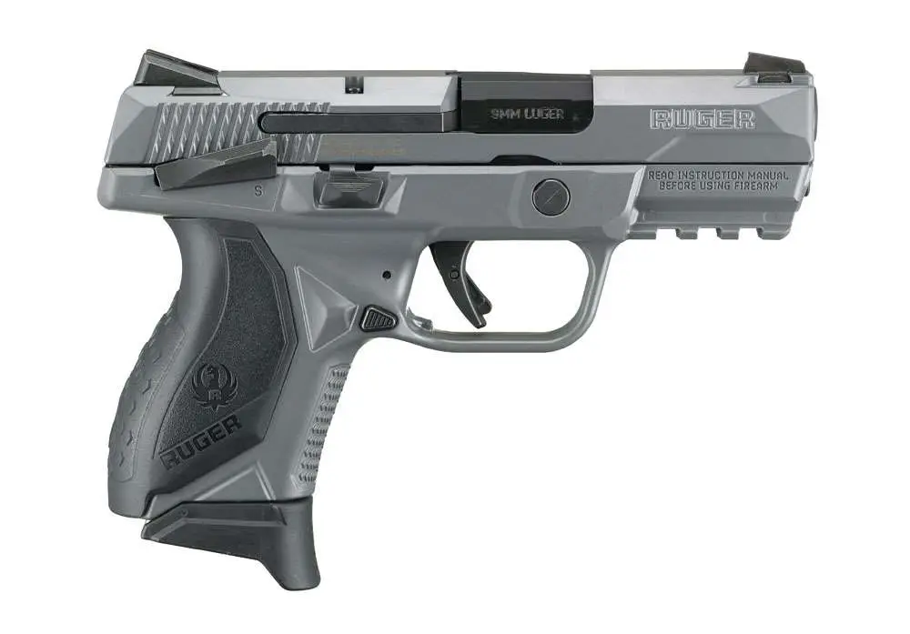 dRUGER AMERICAN PISTOL CMPCT 9MM 3.6" CNCRT/GRAY FRM 17+1 MS