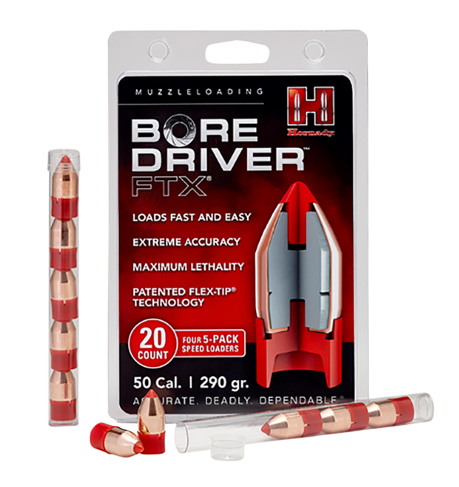 Hornady 67713 Bore Driver FTX 50Cal Flex Tip eXpanding 290gr 20 Per Box/10 Case