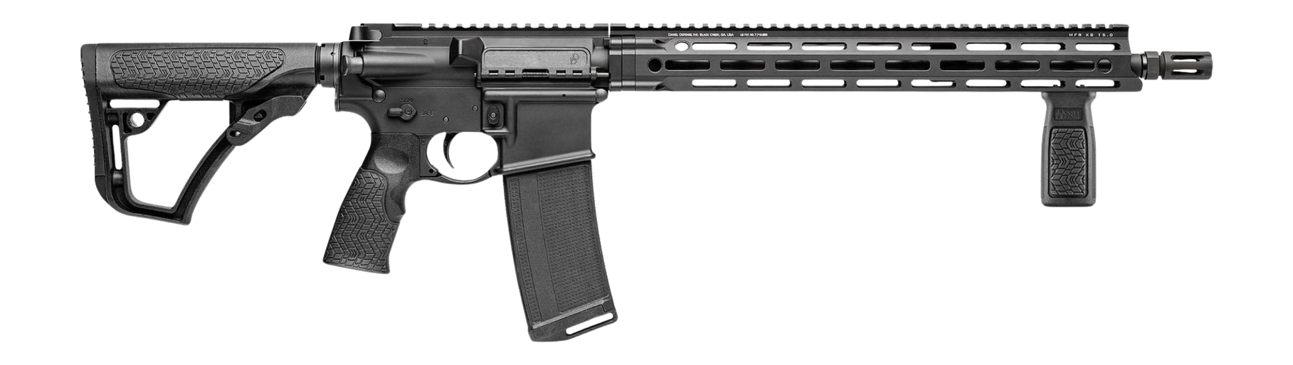 Daniel Defense 0212802081067 DDM4 V7 *CO Compliant 5.56 NATO 16" Black Anodized Aluminum Receiver w/Picatinny Rail, M-LOK Handguard, Black Polymer Stock