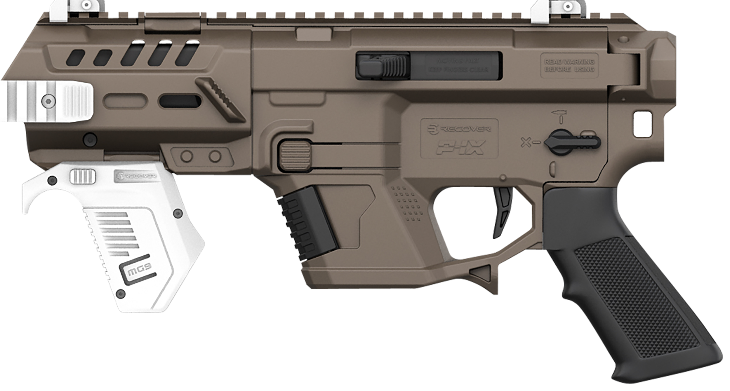 Recover Tactical PIXB02 P-IX AR Platform Compatible w/Glock, Tan
