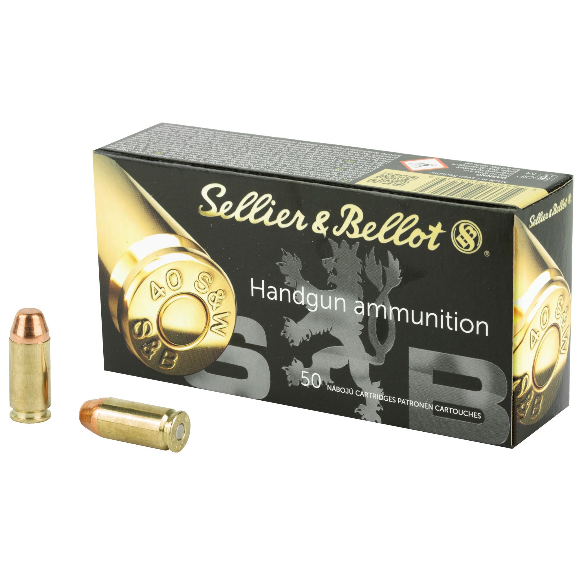 Sellier & Bellot 40 S&W 180gr FMJ 50rd Box