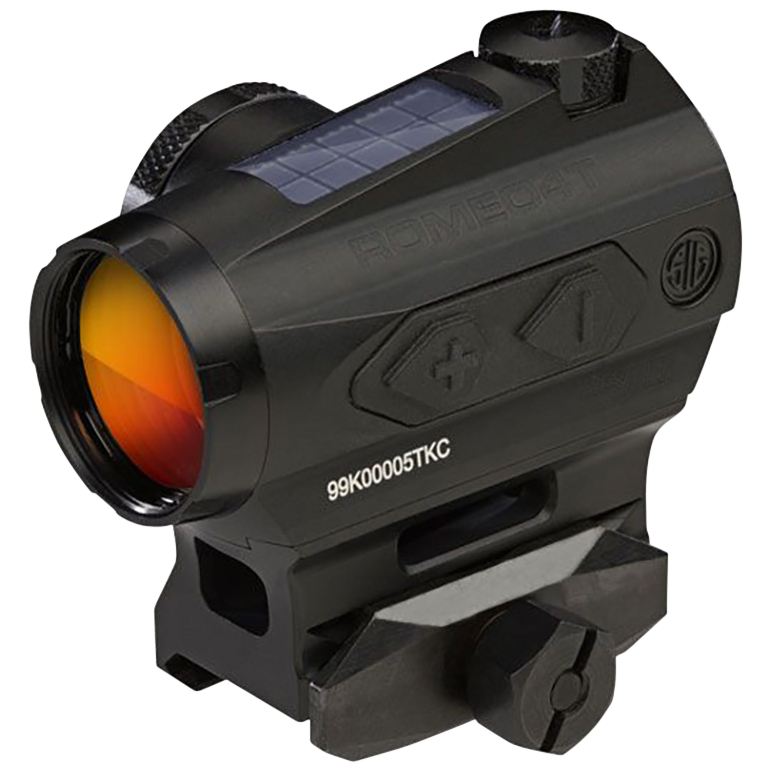 Sig Sauer Electro-Optics SOR43031 Romeo4T Black Anodized 1 x 20 mm 2 MOA Red Ballistic Dot/65 MOA Circle