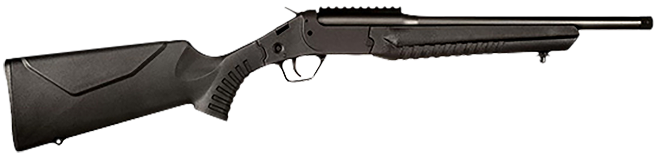 Rossi LWC86OBBK LWC  8.6 Blackout 1rd 16.50" Black Oxide Threaded Barrel, Black Picatinny Rail Steel Receiver, Black Fixed Synthetic Stock