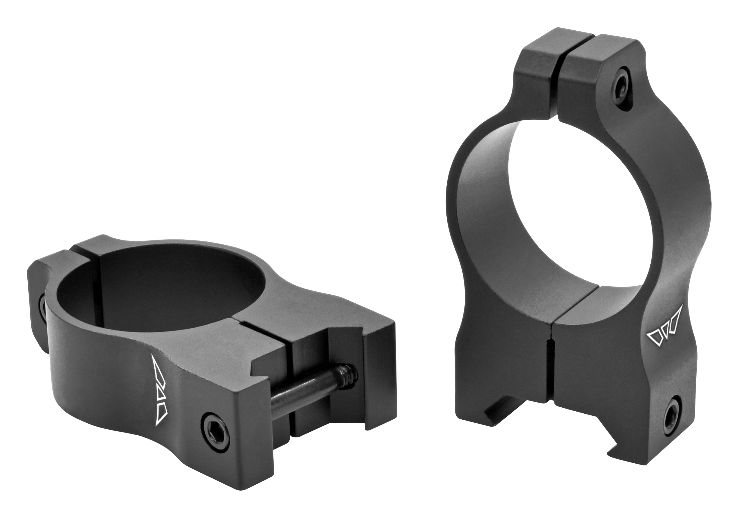 Warne V415M Scope Rings Vapor Matte Black 30mm High 0 MOA
