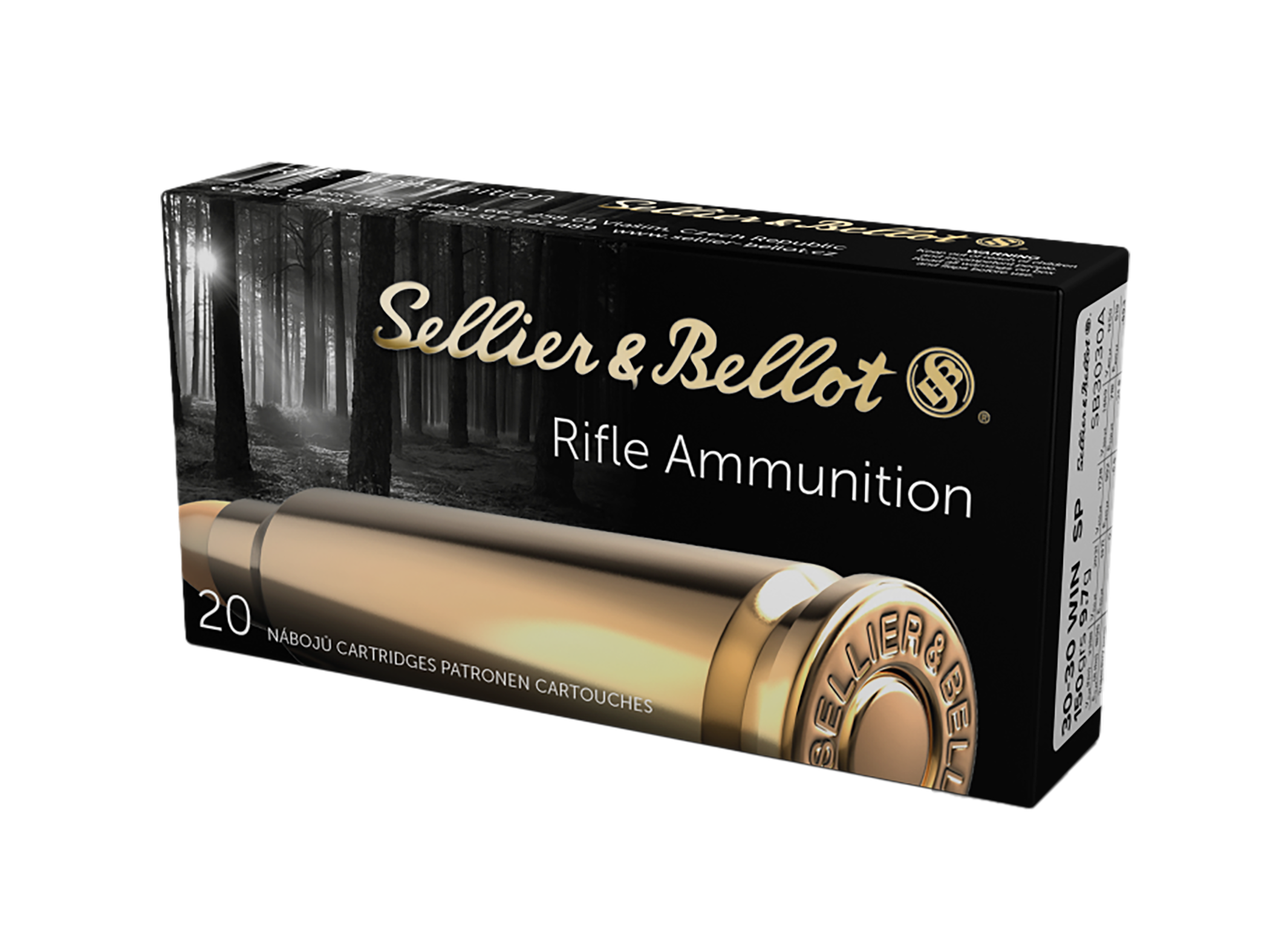 Sellier & Bellot SB3030A Rifle  30-30Win 150gr Soft Point 20 Per Box/25 Case