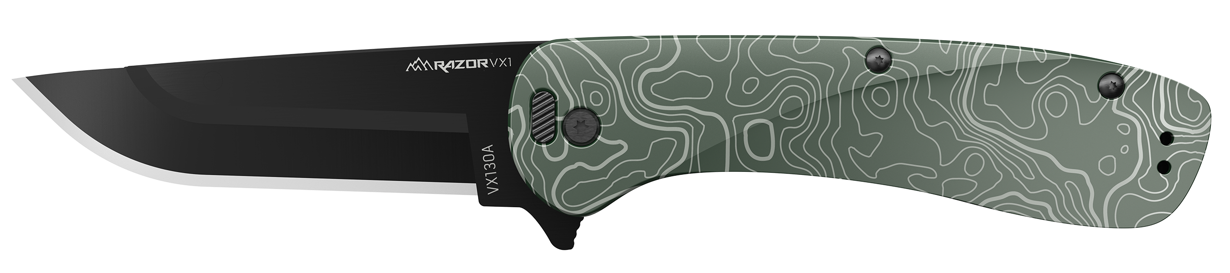 Outdoor Edge VX130CC Razor VX1  3" Folding Plain