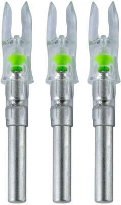 NOCKTURNAL LIGHTED NOCK S-SERIES GREEN 3/PACK